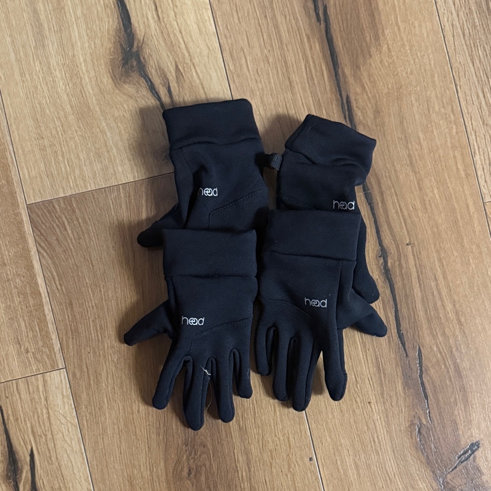 Head Black Thermal Gloves